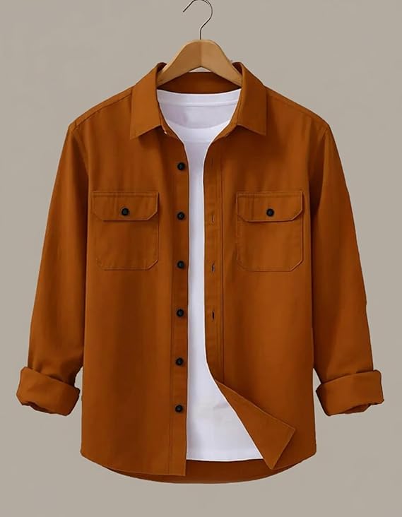 deelmo-mens-stylish-cotton-blend-casual-shirt-full-sleeve-button-down-shirt-with-dual-flap-pockets-comfortable-breathable-fabric-perfect-for-casual-office-and-outing-wear